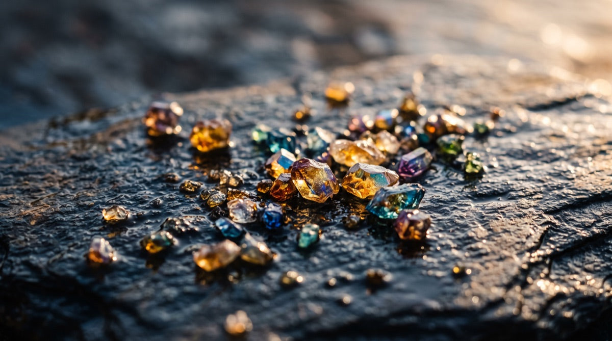 Trace mineral crystal